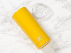 Built BUILT Vacuum Insulated Tumbler - Vakuumsko izoliran jeklen termo vrč 600 ml (rumena)