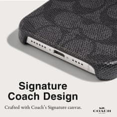 Coach Ohišje Coach Slim Wrap Signature C - Ohišje za iPhone 15 Pro Max (oglje)