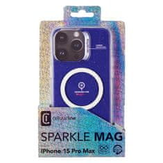 CellularLine Cellularline Sparkle Mag - ohišje MagSafe za iPhone 15 Pro Max (prozorno)