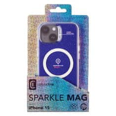 CellularLine Cellularline Sparkle Mag - ohišje MagSafe za iPhone 15 (prozorno)