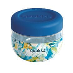 QUOKKA Quokka Bubble Food Jar - posoda za hrano / škatla za kosilo 500 ml (Blue Peonies)