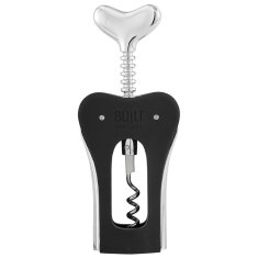 Built BUILT Curve Winged Corkscrew - Stalowy korkociąg motylkowy do wina (Black)