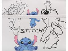 Disney Stitch Disney Bela potovalna kozmetična torbica, eko usnje, prostorna 23x18x7cm 