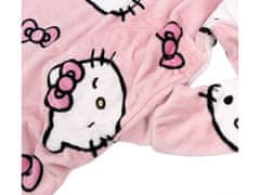 HELLO KITTY Hello Kitty Roza majica/kopalni plašč/odeja s kapuco, snuddie z žepi M-L