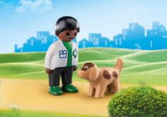 Playmobil PLAYMOBIL 1.2.3 70407 Veterinar s psom