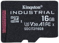 Kingston 16 GB microSDHC / Industrial Temp / UHS-I / U3 / brez adapterja