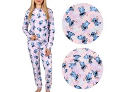 Disney Disney Lilo in Stitch Pižama za deklice z dolgimi rokavi, flis 8-9 lat 134 cm