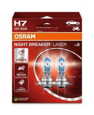 Osram H7 Night Breaker Laser +150% BOX 2 kosa