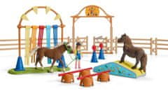 Schleich Farm world 42481 Trening agility ponijev