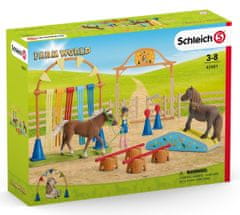 Schleich Farm world 42481 Trening agility ponijev