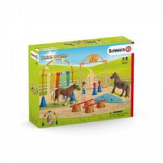 Schleich Farm world 42481 Trening agility ponijev