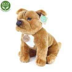 Rappa Staffordshire Bull Terrier plišast pes za sedenje 30 cm EKOLOŠKO PRIJAZNO