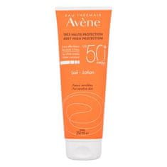 Avéne Sun Lotion SPF50+ vodoodporen losjon za zaščito pred soncem za telo in obraz 250 ml