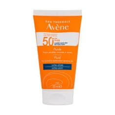 Avéne Sun Fluid SPF50+ vodoodporen fluid za zaščito pred soncem za normalno do mešano kožo 50 ml unisex