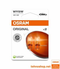 Osram ŽARNICA WY5W ORANŽNA 2827NA-2BL 12V W2.1X9.5D 2BL