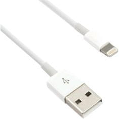 USB 2.0 Lightning (IP5 in višje) Kabel za polnjenje in sinhronizacijo, 1 m, bel