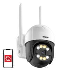 slomart Zunanja IP kamera ZOSI C289 WiFi 3MP Pan Tilt IP66 + microSD kartica 32GB