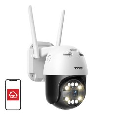 slomart Zunanja IP kamera ZOSI C296 WiFi 5MP Pan Tilt IP66 + microSD kartica 32GB