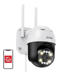 slomart Zunanja IP kamera ZOSI C296 WiFi 8MP dual Pan Tilt IP66 + microSD kartica 32GB