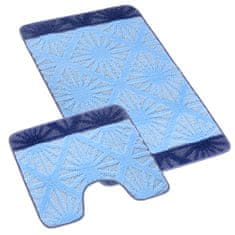 SET BANYAS 60x100 + 60x50 cm - set 60x100, 60x50 cm - Paprsek blue