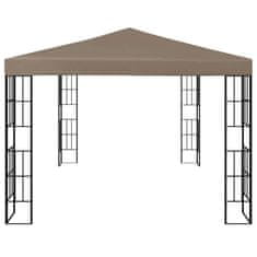 Vidaxl Paviljon 4x3 m taupe