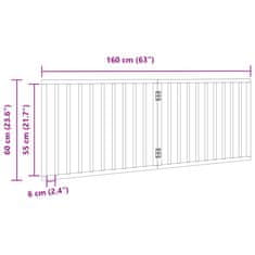 Vidaxl Vrata za pse zložljiva 2 panela 160 cm topolovina