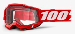 Boxman Očala 100% ACCURI 2 ENDURO MOTO RED (Prozorna dvojna leča) (POPRAVA -50%)