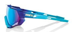 Boxman 100% SPEEDTRAP Matte Metallic Into the Fade - Blue Topaz Multilayer Mirror Lens (LT 11% Blue Mirror Lens + LT 93% Clear Lens) (POPRAVA -45%)