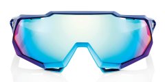 Boxman 100% SPEEDTRAP Matte Metallic Into the Fade - Blue Topaz Multilayer Mirror Lens (LT 11% Blue Mirror Lens + LT 93% Clear Lens) (POPRAVA -45%)