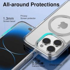 Smart Plus Prozorno magnetno ohišje z MagSafe | Transparent Cover za iPhone 15, 14, 13, 12, 11 Pro Max, Mini, XS Max, XR, SE