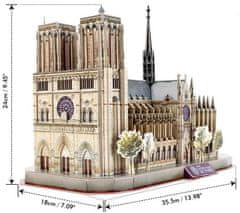 CubicFun Sestavljanka 3D - Notre Dame / 128 kosov