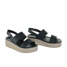 Crocs Sandali črna 38 EU Brooklyn Low Wedge