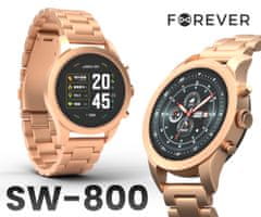 Forever Verfi SW-800 pametna ura, roza zlata (Rose Gold)