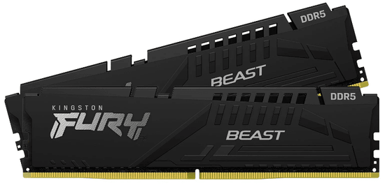 Kingston Fury Beast pomnilnik (RAM), 32GB, 6000MT/s, DDR5, CL36, DIMM (KF560C36BBE2K2-32)