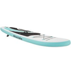 tectake SUP deska 2v1, iz drop-stitch materiala nosilnost 200 kg nosilnost 200 kg - Bela/Turkizna