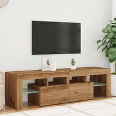 Vidaxl TV omarica z LED artisan hrast 140x36,5x40 cm inženirski les