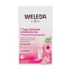 Weleda Wild Rose 7 Day Smoothing Beauty Treatment serum za obraz za vse tipe kože 7x0.8 ml za ženske