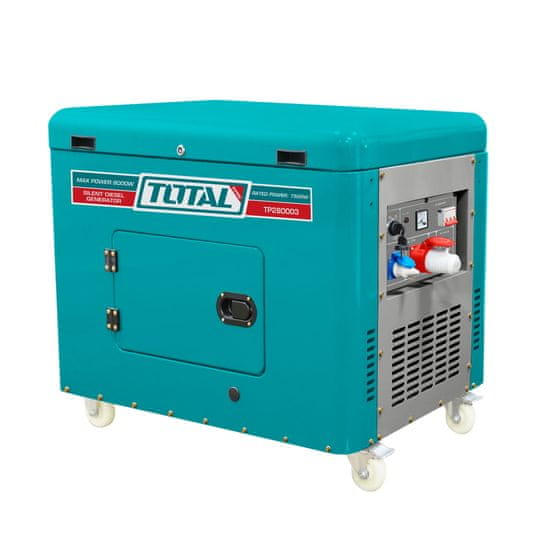 Total Tihi dizelski generator 8kW, 25L/9KM/9ur/3000rpm (TP280003)