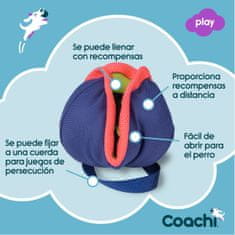 slomart Training toy Coachi CHASE & TREAT Modra