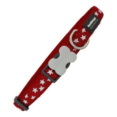 slomart Pasja ovratnica Red Dingo Style Rdeča Zvezde (2 x 31-47 cm)