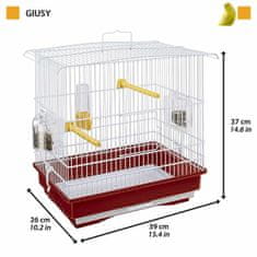 slomart Bird Cage Ferplast Giusy Rdeča Bela