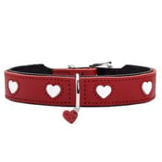 slomart Pasja ovratnica Hunter Love S/M 35-40 cm Rojo/Blanco