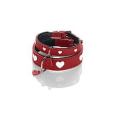 slomart Pasja ovratnica Hunter Love S/M 35-40 cm Rojo/Blanco