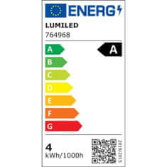 LUMILED LED žarnica E27 A60 4W = 60W 840lm 4000K Nevtralno bela 360° Filament steklo ALS 