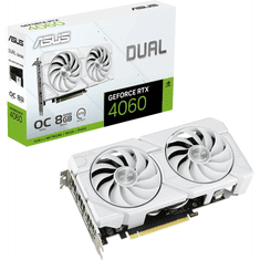 ASUS Grafična kartica GeForce RTX 4060 EVO White OC Edition 8GB GDDR6, PCI-E 4.0