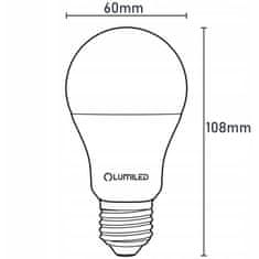 LUMILED 6x LED žarnica A60 E27 8W = 60W 806lm 3000K Teplá biela 260°