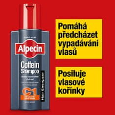 Alpecin Kofeinski šampon proti izpadanju las C1 (Energizer Coffein Shampoo) 250 ml