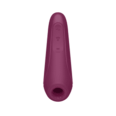 Satisfyer - Curvy 1+ Air Pulse Stimulator + Vibracije Bela - Rdeča