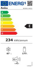 Amica TotalNoFrost BK3045.4 NF(E) vgradni hladilnik