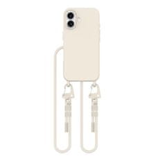 Tech-protect Magnecklace MagSafe ovitek z vrvico za iPhone 16, bež